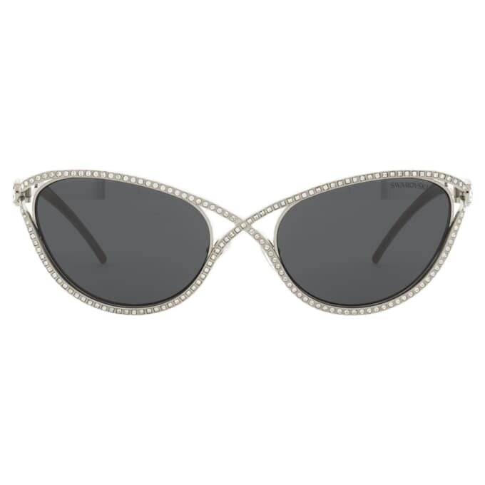 Zonnebril in Cat-Eye-vorm, Sk7025, zilverkleurig Zonnebril in Cat-Eye-vorm, Sk7025, zilverkleurig