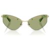 Zonnebril in cat-eye-vorm, SK7039, goudkleurig Zonnebril in cat-eye-vorm, SK7039, goudkleurig
