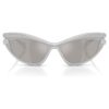 Zonnebril in cat-eye-vorm, zilverkleurig Zonnebril in cat-eye-vorm, zilverkleurig