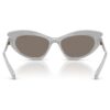 Zonnebril in cat-eye-vorm, zilverkleurig Zonnebril in cat-eye-vorm, zilverkleurig