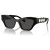Zonnebril in cat-eye-vorm, zwart