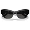Zonnebril in cat-eye-vorm, zwart