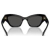 Zonnebril in cat-eye-vorm, zwart