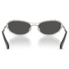 Zonnebril met ovale vorm, 2-in-1 clip-on, Sk7044, zilverkleurig