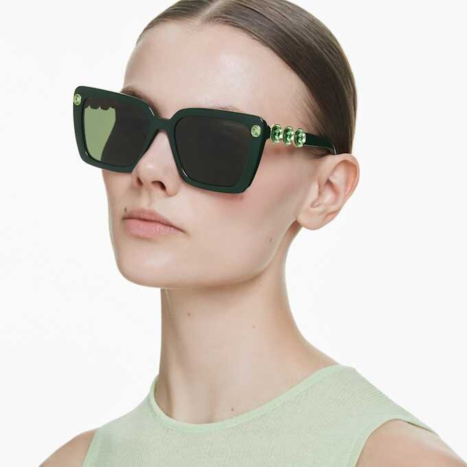 Zonnebril met vierkante vorm, Sk6032, groen Zonnebril met vierkante vorm, Sk6032, groen
