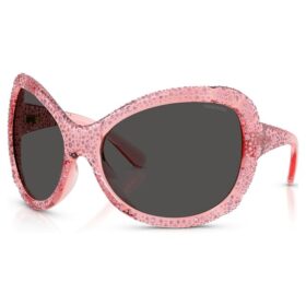 Zonnebril oversized, cat-eye-vorm, Sk6052, roze