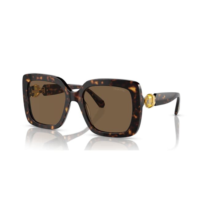 Zonnebril oversized, vierkante vorm, SK6001, bruin Zonnebril oversized, vierkante vorm, SK6001, bruin