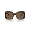 Zonnebril oversized, vierkante vorm, SK6001, bruin Zonnebril oversized, vierkante vorm, SK6001, bruin