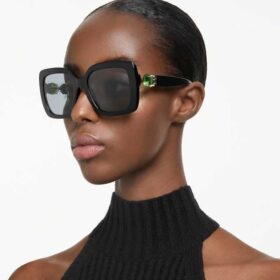 Zonnebril oversized, vierkante vorm, SK6001, zwart