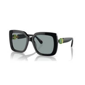 Zonnebril oversized, vierkante vorm, SK6001, zwart