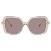 Zonnebril oversized, vierkante vorm, Sk6011, paars Zonnebril oversized, vierkante vorm, Sk6011, paars
