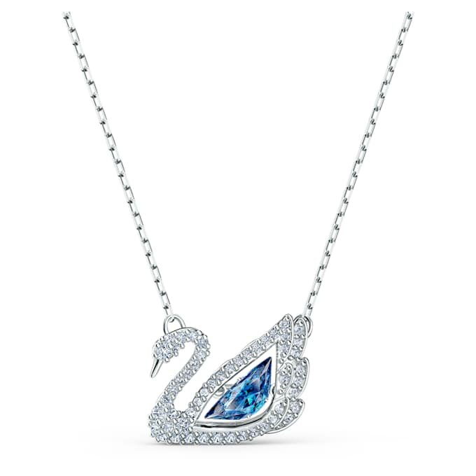 Zwaan-ketting Dansende zwaan, blauw, gerhodineerd Zwaan-ketting Dansende zwaan, blauw, gerhodineerd