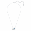 Zwaan-ketting Dansende zwaan, blauw, gerhodineerd Zwaan-ketting Dansende zwaan, blauw, gerhodineerd
