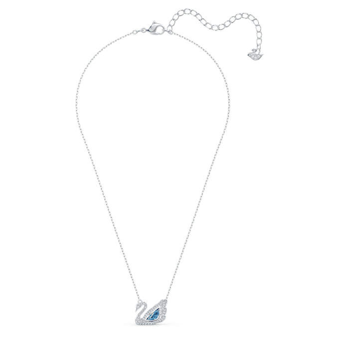 Zwaan-ketting Dansende zwaan, blauw, gerhodineerd Zwaan-ketting Dansende zwaan, blauw, gerhodineerd