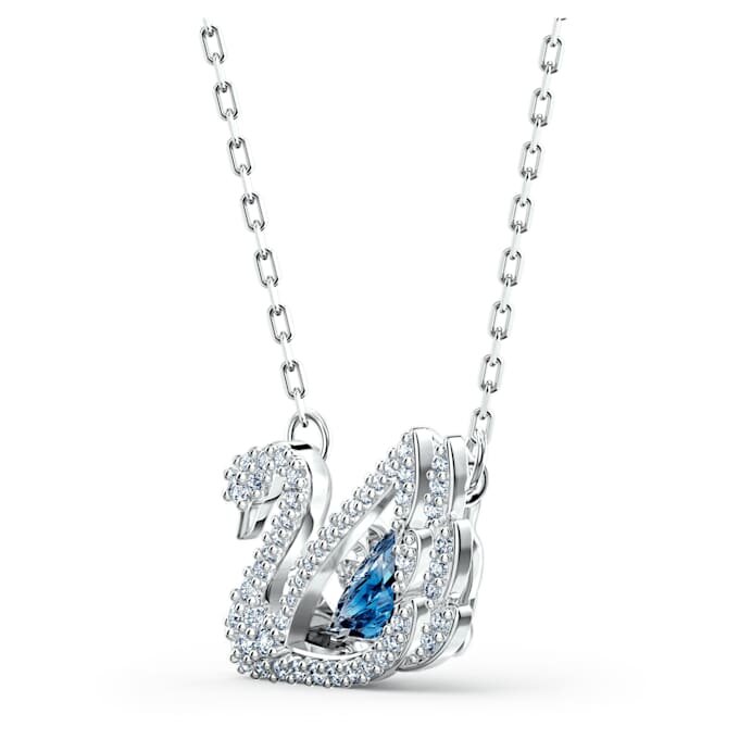 Zwaan-ketting Dansende zwaan, blauw, gerhodineerd Zwaan-ketting Dansende zwaan, blauw, gerhodineerd