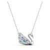 Zwaan-ketting Dansende zwaan, blauw, gerhodineerd Zwaan-ketting Dansende zwaan, blauw, gerhodineerd