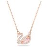 Zwaan-ketting Zwaan, roze, roségoudkleurig verguld Zwaan-ketting Zwaan, roze, roségoudkleurig verguld