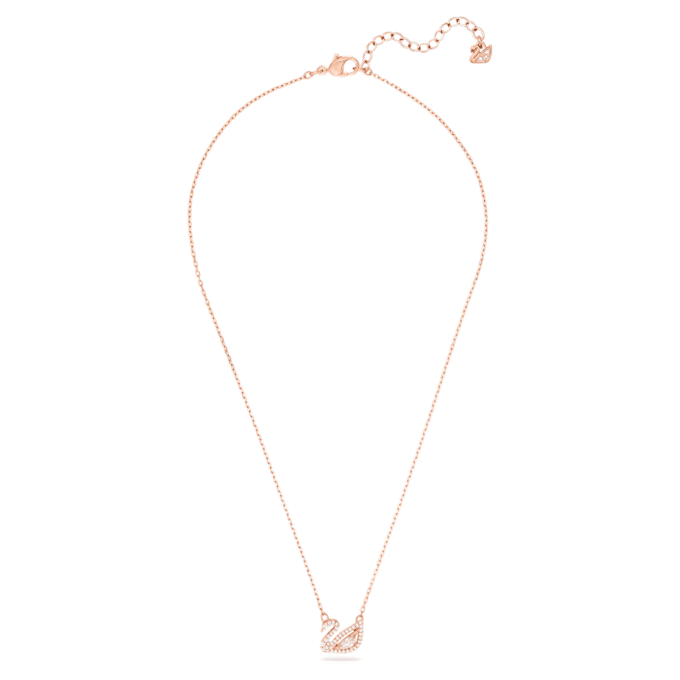 Zwaan-ketting Zwaan, roze, roségoudkleurig verguld Zwaan-ketting Zwaan, roze, roségoudkleurig verguld