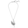 Zwaanhanger en -broche, wit, gerutheniumd Zwaanhanger en -broche, wit, gerutheniumd