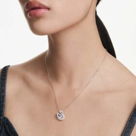 Zwaanhanger met gemengde slijpvormen, Zwaan, Blauw