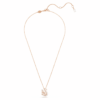 Zwaanhanger met gemengde slijpvormen, zwaan, roze Zwaanhanger met gemengde slijpvormen, zwaan, roze