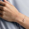 Zwanenarmband Zwaan, roze, roségoudkleurig verguld Zwanenarmband Zwaan, roze, roségoudkleurig verguld