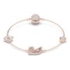 Zwanenarmband Zwaan, roze, roségoudkleurig verguld Zwanenarmband Zwaan, roze, roségoudkleurig verguld