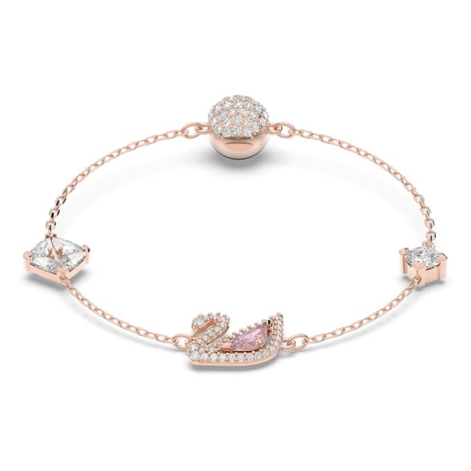 Zwanenarmband Zwaan, roze, roségoudkleurig verguld Zwanenarmband Zwaan, roze, roségoudkleurig verguld