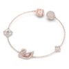 Zwanenarmband Zwaan, roze, roségoudkleurig verguld Zwanenarmband Zwaan, roze, roségoudkleurig verguld