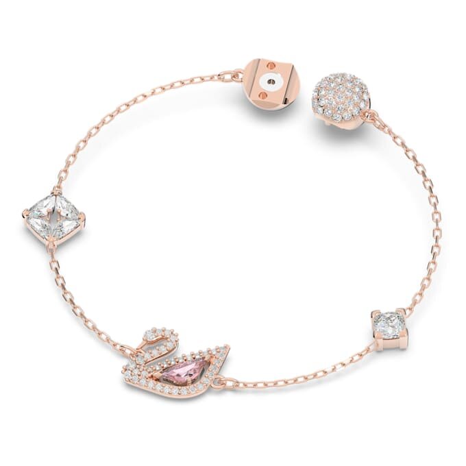 Zwanenarmband Zwaan, roze, roségoudkleurig verguld Zwanenarmband Zwaan, roze, roségoudkleurig verguld